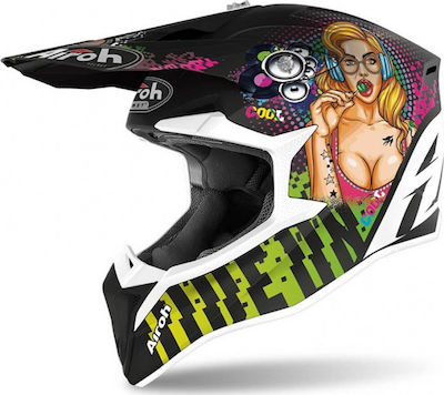 Airoh Wraap Motocross Helmet ECE 22.05 1330gr Pin-Up Matt