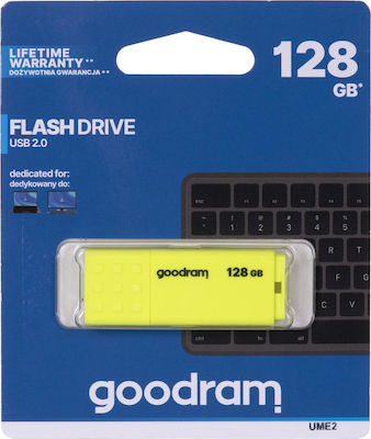 GoodRAM UME2 128GB USB 2.0 Stick Κίτρινο