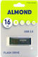 Almond Prime 16GB USB 2.0 Stick Μπλε