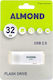 Almond Prime 32GB USB 2.0 Stick Λευκό