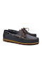 Lumberjack Men's Leather Boat Shoes Blue SM07804-005 H01-CC035