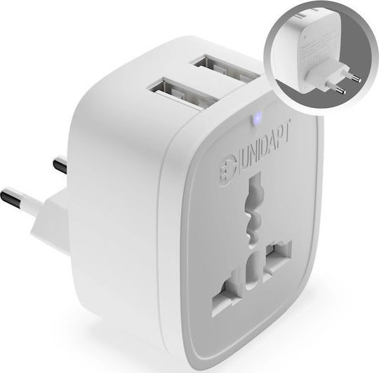 Unidapt A-2035 to Greek Plug Adapter