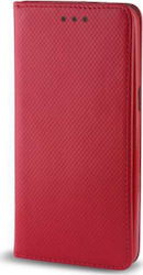 Buchen Sie Synthetisches Leder Rot (Huawei P Smart Pro)