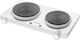 Concept VE3025 Enamel Countertop Double Burner Inox
