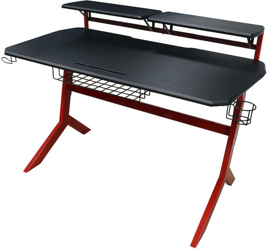 Γραφείο Gaming LC-GD-1R 130x70x92.5εκ. BLACK/RED