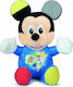 Clementoni Jucărie pentru Bebeluși Baby Mickey din Țesătură cu Muzică și Lumină pentru 6++ Luni