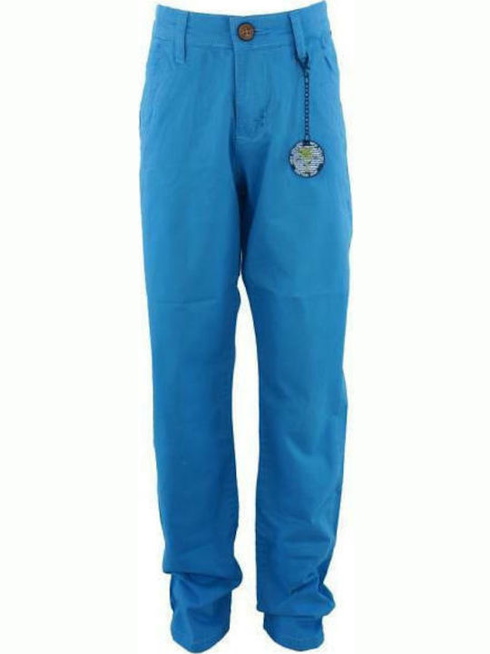 New College Kids Fabric Trousers Light Blue