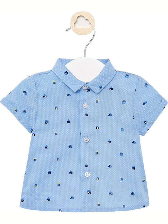 Kids Shirt Short Sleeve Light Blue