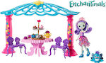 Mattel Miniature Toy Garden Gazebo Playset with Patter Peacock Doll and Flap Figure Enchantimals