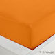 Sunshine Sheet Super-Double with Elastic 160x200+20cm. Menta Orange 7