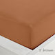 Sunshine Sheet Semi Double with Elastic 120x200+20cm. Menta 152 Brown 5