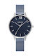 Obaku Liv Arctic Damen Uhr mit Blau Metallarmband