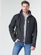Crew Winter Jacke Wasserdicht Schwarz