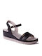 Antrin Tamera 140 Women's Ankle Strap Platforms Black