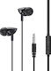 Remax RW-106 In-ear Handsfree with 3.5mm Connector Black