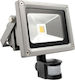 Fos me Waterproof LED Floodlight 30W Warm White with Motion Sensor IP65