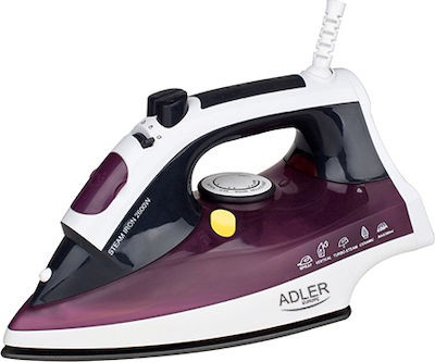 Adler Steam Iron 2200W with Continuous Steam 30g/min