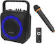 Blow Karaoke-Lautsprecher mit Kabellosem Mikrofon und Lichteffekten BT800 30-350# Schwarz