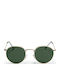 Chpo Liam Unisex Sunglasses with Green Metal Frame and Green Lens 16132AC