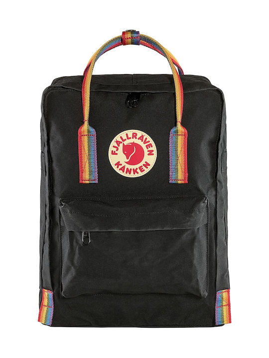 Fjallraven Kanken Rainbow Material Rucsac Negru