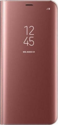 Hurtel Clear View Plastic Book Rose Gold (Galaxy S20+)