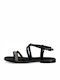 Tamaris Damen Flache Sandalen in Schwarz Farbe