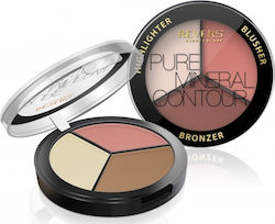 Revers Cosmetics Pure Mineral Contour Палитра за грим за лице Лице 1 Revers Cosmetics Pure Mineral Contour Палитра за грим за лице Лице 1