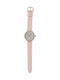 Dunlop Watch with Pink Rubber Strap