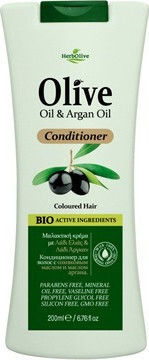 Madis Herbolive Olive Oil & Argan Oil Балсам За Коса За Защита На Цвета 200ml