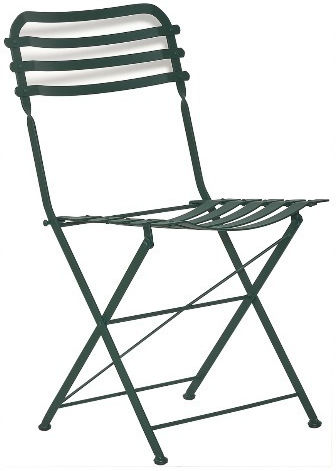 Zappeion Chair Metallic Bistro/C Black 52x45x85cm