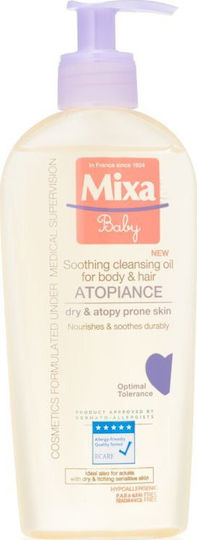 Mixa Kids Bubble Bath & Shampoo for Atopic Dermatitis in Oil Form 250ml