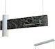 Aca Pendant Light Black LED with Warm White Light Rail with Socket GU10 60cm