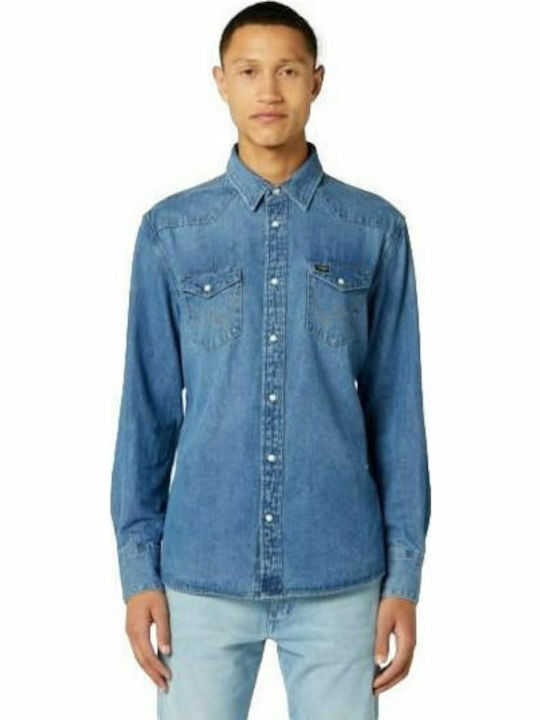 Wrangler Icons Western Long-sleeved Denim Shirt...