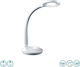 Trio Lighting LED Office Lamp with Flexible Arm in Silver Color