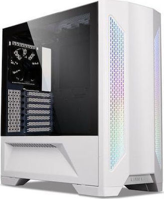 Lian Li Lancool II Gaming Midi Tower Computer Case with Window Panel White