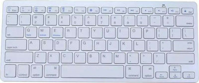 Andowl QY-K08 Wireless Bluetooth Keyboard Only English US White