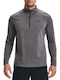 Athletic Long Sleeve Blouse Carbon Heather