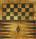 Backgammon Olive Wood with Checkers 50x50cm