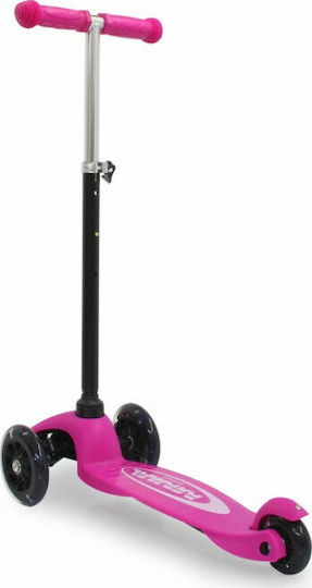 Jamara Kids Scooter Foldable KickLight 3-Wheel Pink