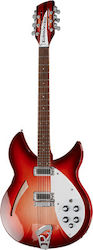 Rickenbacker 330/12 Σετ Ηλεκτρική Κιθάρα Semiacoustic με Θήκη Κόκκινη