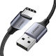 Ugreen Braided USB 2.0 Cable USB-C male - USB-A male Black 1m (60126)