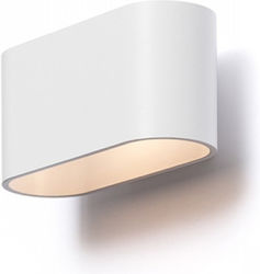 Rendl Light Studio Mario Φωτιστικό Τοίχου Λευκό 16x8x6εκ.