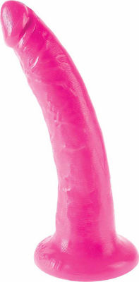 Dillio Slim Ρεαλιστικό Dildo με Βεντούζα Pink 18cm