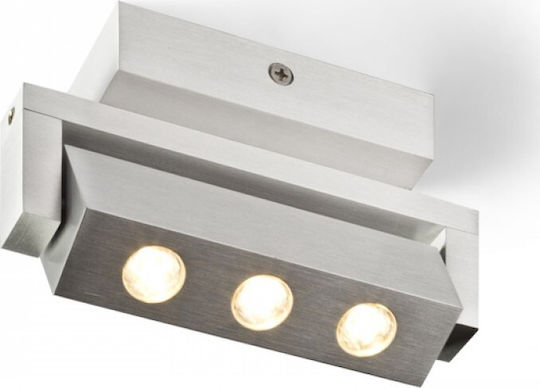 Rendl Light Studio Tico III Τριπλό LED Θερμό Λευκό Σποτ σε Ασημί Χρώμα Rendl Light Studio Tico III Τριπλό LED Θερμό Λευκό Σποτ σε Ασημί Χρώμα