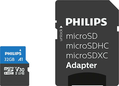 Philips Ultra Pro microSDHC 32GB Klasse 10 U3 V30 UHS-I mit Adapter