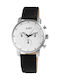 Just Watch Men's Watch 42mm Battery with Black Leather Strap