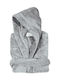 Das Home 1467 Halat de baie cu Glugă Gri 430gr/m²