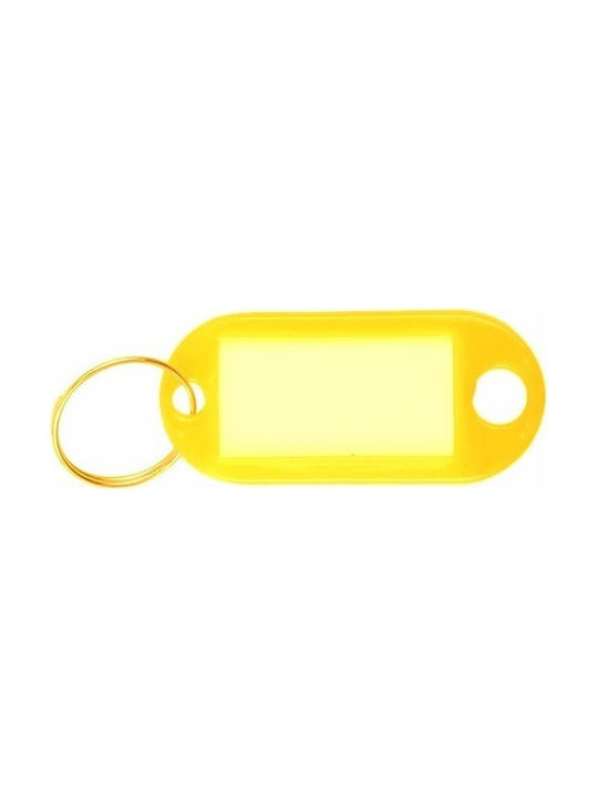 Key Tag Phosphorescent Yellow Pack 100pcs Italy