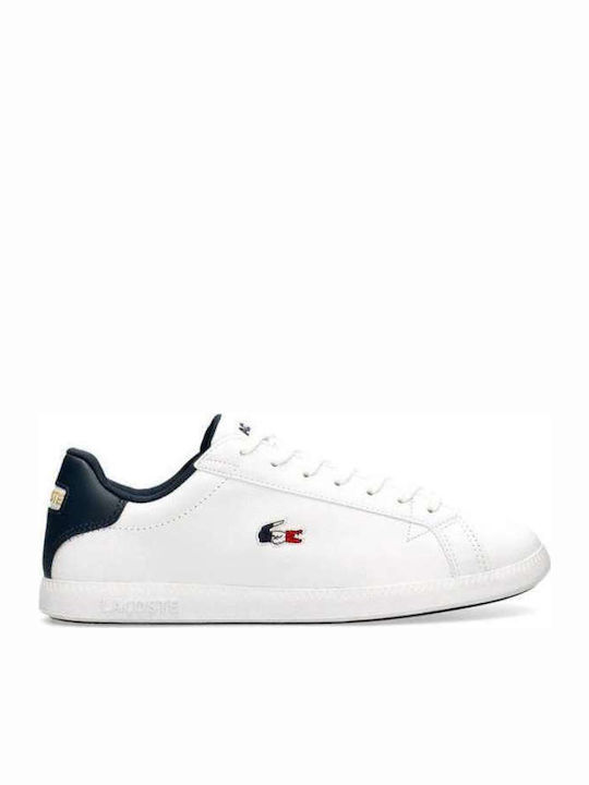 Lacoste Casual Graduate Tri1 Ανδρικά Sneakers Λευκά