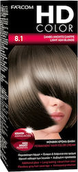 Farcom HD Color Βαφή Μαλλιών 8.1 Light Ash Blon...